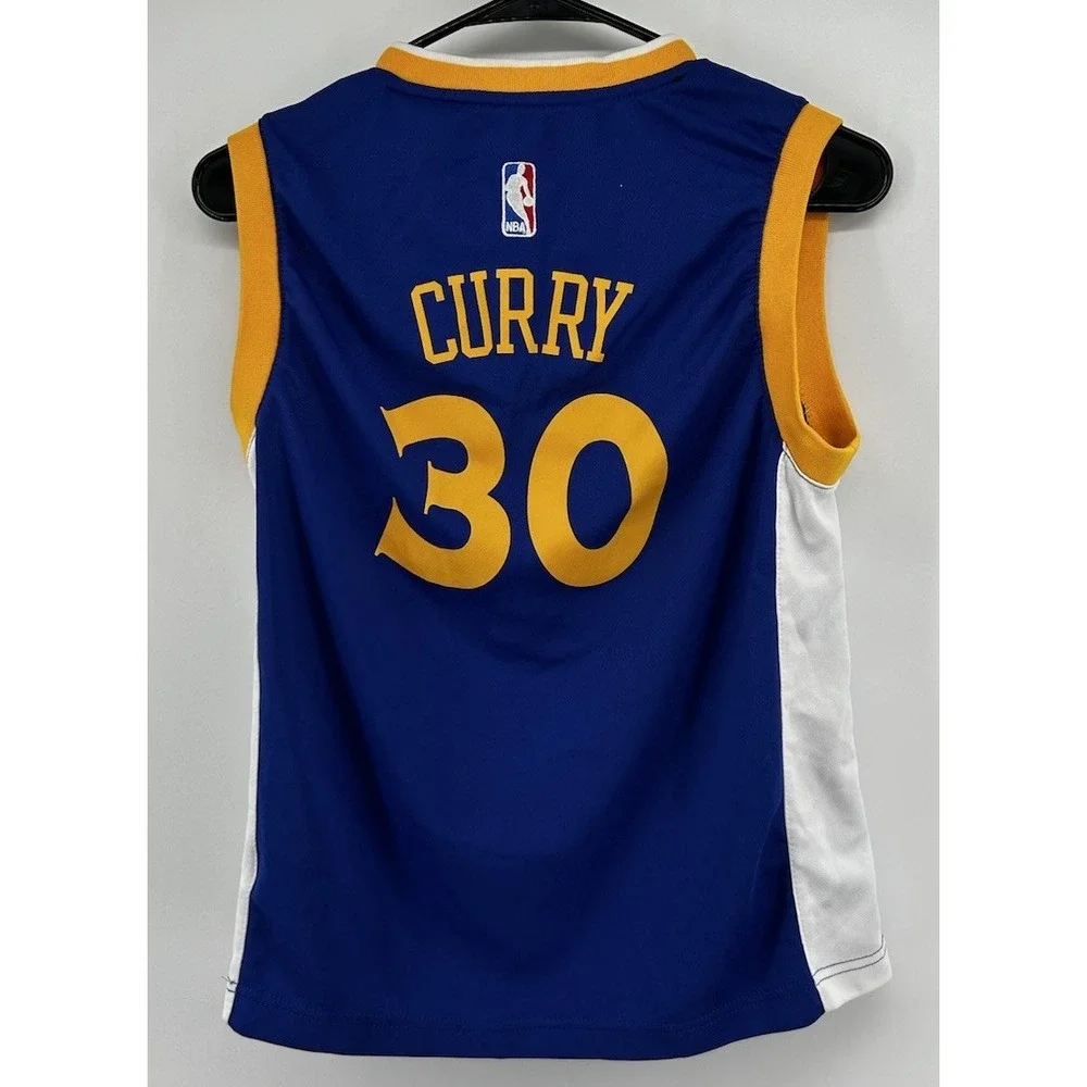 Adidas Stephen Curry #30 Golden State Warriors Road Wingman Jersey Youth Medium